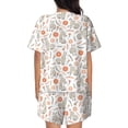 thumbnail image 3 of Kdxio Flower Rabbit Print Pajamas Sets for Women Short-Sleeved Pjs with Lounge Shorts Two Piece Sleepwear S-4XL, 3 of 9