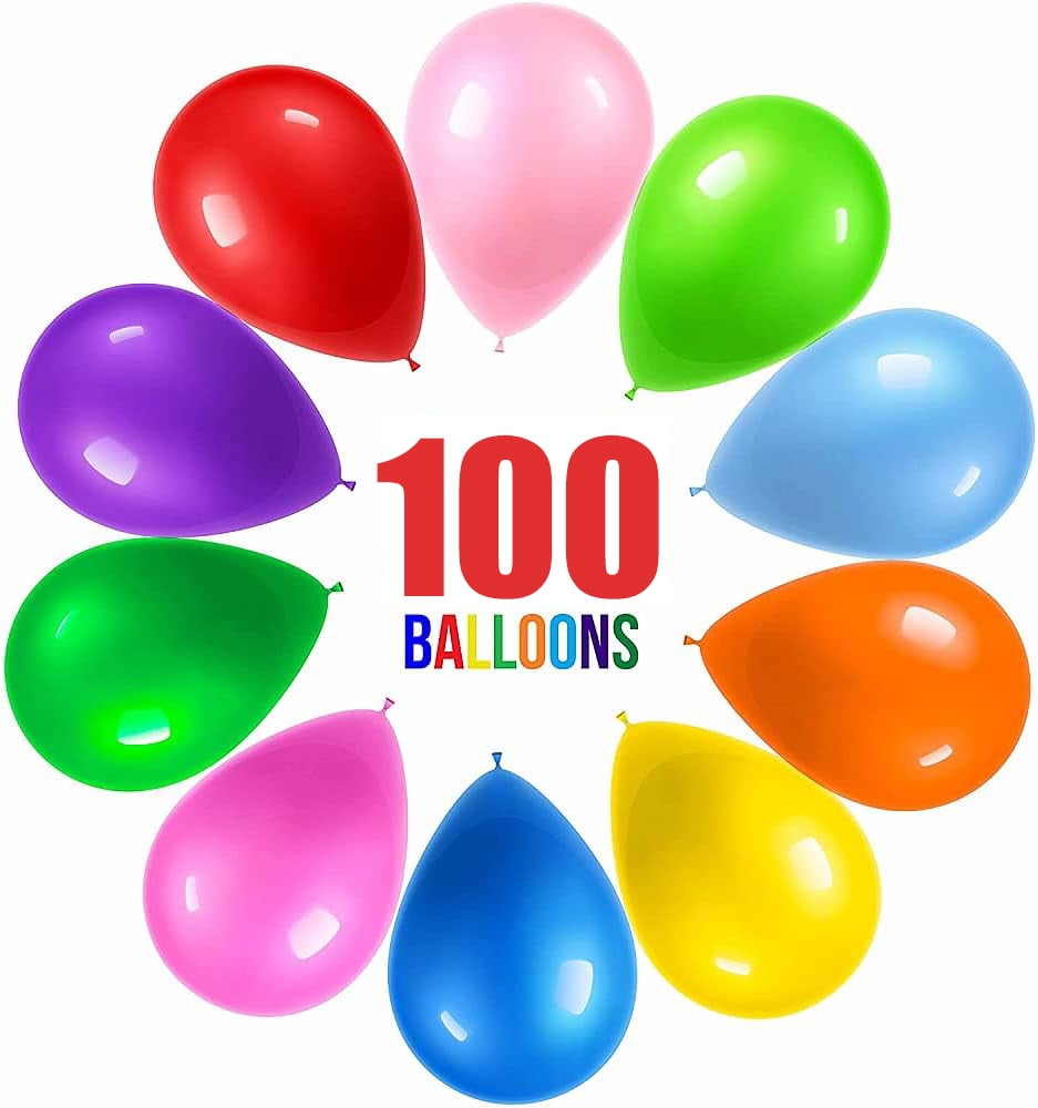 lobida Easy to Assemble Balloons, Latex Macaron Metallic, 12 inches, 250 Count