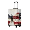 thumbnail image 2 of Cauagu American Flag Butterfly Wall Print Travel Luggage Cover,Travel Dust-proof Suitcase Cover Softside Suitcase Protector for 18-32inch,Not Included Suitcase, 2 of 8
