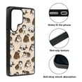thumbnail image 2 of WIRESTER Shockproof Soft Rubber Cover Case for Samsung Galaxy S25 Ultra 6.8" 2025, Brindle Brown English Bulldog Funny Playful Postures On Brown, 2 of 5