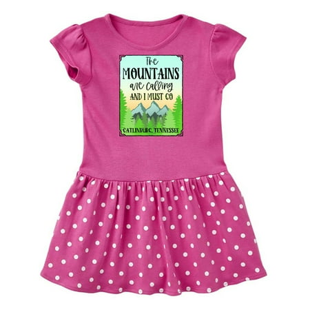

Inktastic The Mountains Are Calling- Gatlinburg Tennessee Gift Baby Girl Dress
