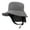 Dark Gray, variant on Surfing Boating Bucket Sun Hat with Chin Strap Solid Color Extra Soft Breathable Quick Dry Wide Brim UV Protection Fisherman Hat
