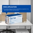thumbnail image 6 of TN730 TN-730 Toner Cartridges Black 4 Pack Replacement for Brother TN730 MFC-L2710DW HL-L2395DW HL-L2350DW DCP-L2550DW MFC-L2750DW Printer, 6 of 7