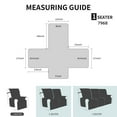 thumbnail image 4 of Reversible Recliner Furniture Protector - Chocolate/Tan, 4 of 4