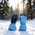 thumbnail image 2 of CPNG Kids Snow Gloves Ski Ice Skating Gloves Winter Warm and Waterproof Cold Weather Warm Lining Gloves Snowboarding Windproof Gloves-for Parent Boys Girls, 2 of 4