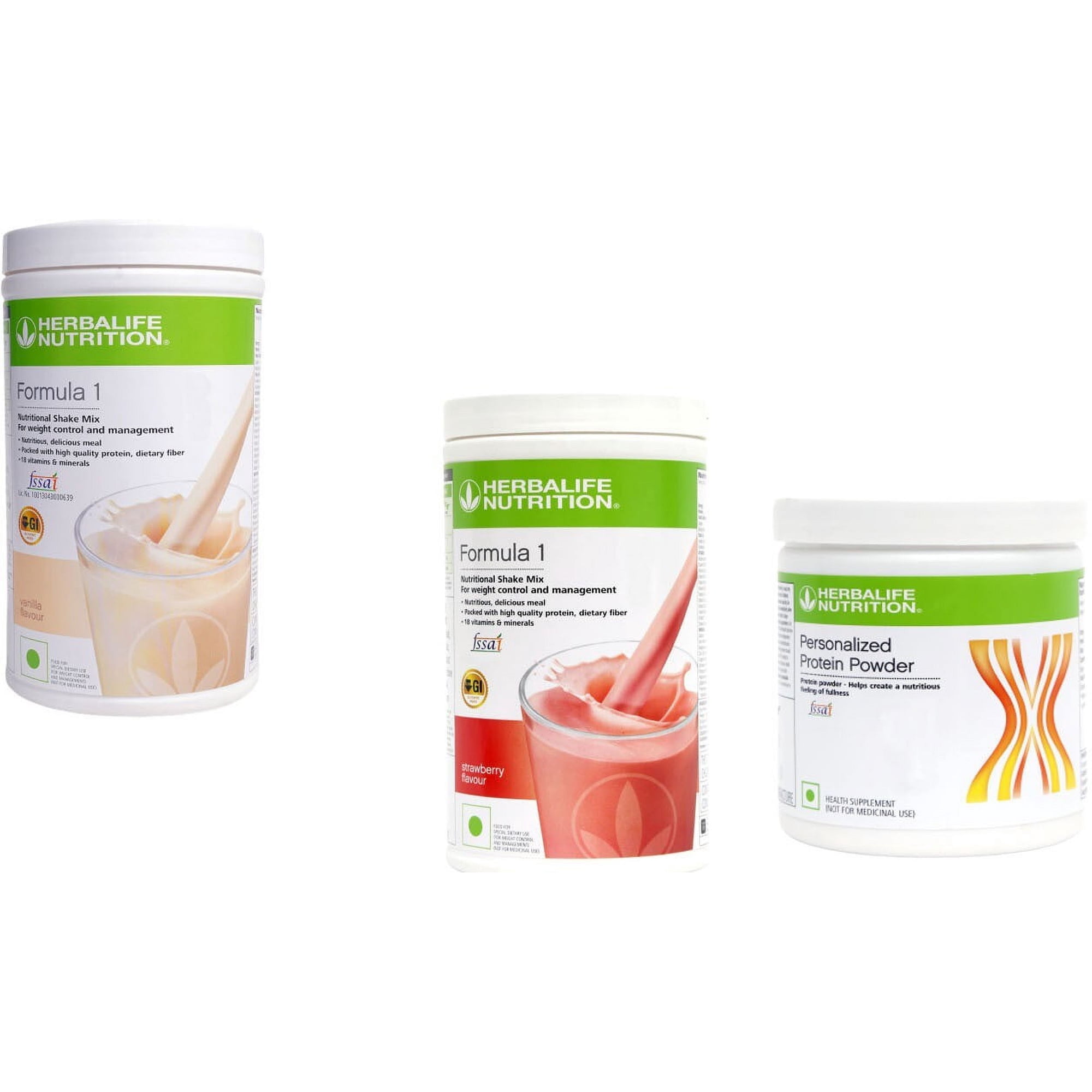 Herblife Nutrition Shake Mix FRENCH VANILLA With STRAWBERRY and Protein Powder 200g