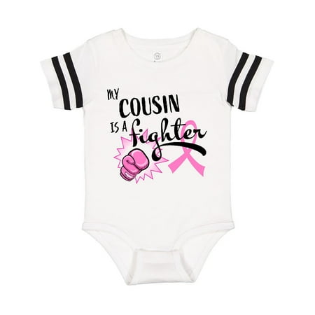 

Inktastic My Cousin is a Fighter- Breast Cancer Awareness Gift Baby Boy or Baby Girl Bodysuit