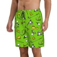 thumbnail image 2 of Honeii Golf Sport Club Print Men's Casual Shorts with Drawstring,Swim Trunks Quick Dry Beach Shorts-Small, 2 of 6