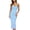 Sky Blue, variant on Sleeveless Summer Dresses for Women 2025: Sweetheart Neckline Ruched Midi Dress - Casual Sundress with Elegant Textured Fabric for Warm Weather Blue M
