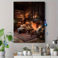 thumbnail image 4 of Retro Rainbow Arch Geometric Canvas Print Gaming Room Decor, 4 of 8