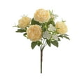 thumbnail image 4 of 6PCS Realistic Flower Bouquet - Lifesize Floral Arrangements with Long Stems - Artificial Peonies & Hydrangeas for Wedding, Living Room & Table Decor, 4 of 5