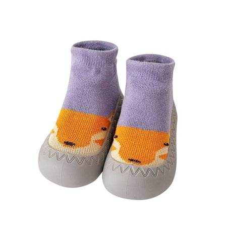 

NECHOLOGY Republican Shoes Autumn And Winter Comfortable Baby Toddler Shoes Cute Cartoon Monster Girls Size 11 Shoes Shoes Purple 6 Months
