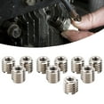 thumbnail image 2 of 10-Piece 303 Stainless Steel Thread Repair Insert Kit - M4x0.7 Internal & M8x1.25 External Threads, 0.3 Inch Length, Slotted Design for Durable Hole Restoration in Aviation, Automotive, Electronics &, 2 of 6