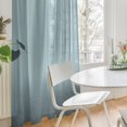 thumbnail image 6 of YEAHOME Dark Gray Sheer Curtains 72 inches Long - Home Decoration Grommet Airy & Lightweight Elegant Window Treatments with Light Filtering for Bedroom/Living Room (2 Panels, W52 x L72), 6 of 8