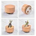 thumbnail image 2 of Wooden Musical Box with Rotating Figurine Movement Mechanical Music Box for Home Display and Birthday Party Gift, 2 of 8