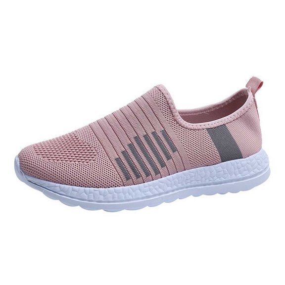 asdoklhq Womens Casual Shoes, Ladies Stretch Cloth Large Size Women's Casual Sports Weaving Shoes