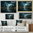 thumbnail image 4 of Designart "Majestic Heights of Skyscrapers II" Architecture Floater Framed Canvas Wall Art, 4 of 7