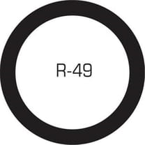 Lincoln Products 110149 R-49 Rubber 7/8" O-Rings, 12 EA