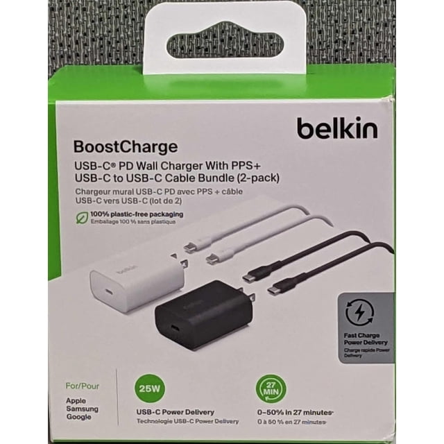Cargador de Pared USB-C PD Belkin 25W Paquete de 4