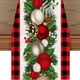 thumbnail image 5 of 4 piezas de caminos de mesa con decoraciones navideñas, decoraciones de mesa navideñas de invierno, camino de mesa festivo para fiesta de cumpleaños, cocina, 5 of 5