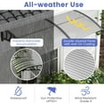 thumbnail image 6 of Costway 80" x 40" Patio Awning Canopy Outdoor Window Door Overhang Rain Snow Protection Gray, 6 of 10