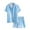 Sky Blue, variant on CHUMUD Men's Hawaiian Matching Set Summer Outerwear Beach 2 Piece Vacation Outfits Tropical print Shirts and Shorts