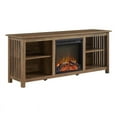 thumbnail image 1 of 58" Mission Fireplace Wood Console - Rustic Oak, 1 of 5
