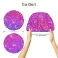 thumbnail image 5 of Yiaed Purple Glitter Print Satin Bonnet Silk Bonnet Hair Bonnet for Sleeping Hair Bonnets, 5 of 6