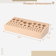 thumbnail image 4 of Wooden Leather Tool Holder with 46 holes, Hole Punch Leather Craft Tools Rack Stand Storage Box, 4 of 6