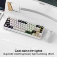thumbnail image 3 of Teclado juego inalámbrico oficina Tri-Mode BT5.0/2.4GHz/USB-C para la computadora portátil PC, 3 of 9