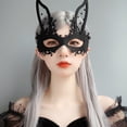 thumbnail image 4 of KAKOWELY Máscara de conejito de media cara para mujer, máscara de conejito para cosplay, máscara de conejito para fiesta, 4 of 5