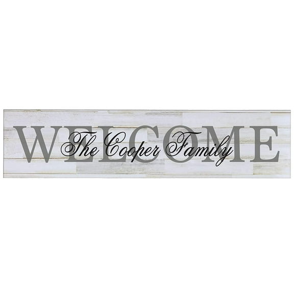 Welcome Wooden Wall Sign Art Size 10 x 40