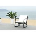thumbnail image 3 of SAFAVIEH Vernon Outdoor Patio Rocking Chair, Black/Beige, 3 of 11