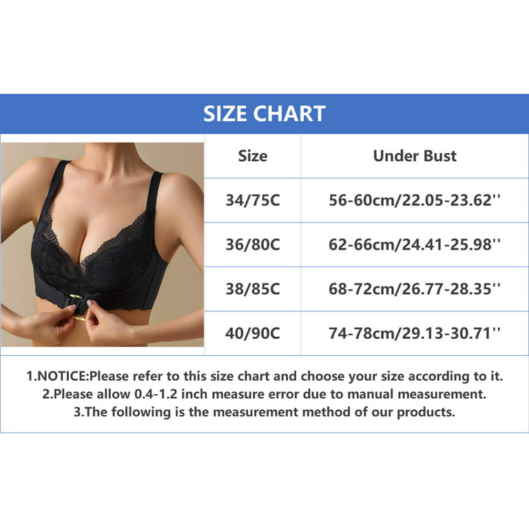 Fsqjgq Women's Lace Bra Large Size Ladies Underwear Breathable Comfortable  No Steel Rings Fixed Cups Gathered Bras Push up Brassiere Green 40/90 