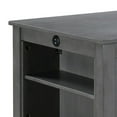 thumbnail image 3 of Ham 36 Inch Counter Height Small Dining Table with Shelves-USB Port-Gray, 3 of 4
