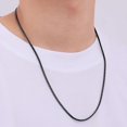 thumbnail image 3 of 1 cadena para hombres, collares de cadena para hombres, collar de cadena para hombres, mujeres y niños, 2,0 mm x 50 cm (negro), 3 of 5