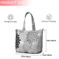 thumbnail image 4 of Black Floral and Petal Pattern Travel Tote Bags for Women Carry On,Large Weekender Bags for Women Travel,Multi Functional Duffle Bag for Work,Shopping,Sports, 4 of 5