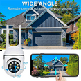 thumbnail image 3 of 3X , 2.4GHz WiFi Cameras 1080P Dome Surveillance Cameras 360° View, 2-Way Audio, 3 of 8