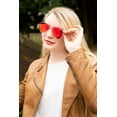 thumbnail image 6 of Contemporary Home Living 5.5" Sunset Red Aviator Sunglasses, 6 of 10