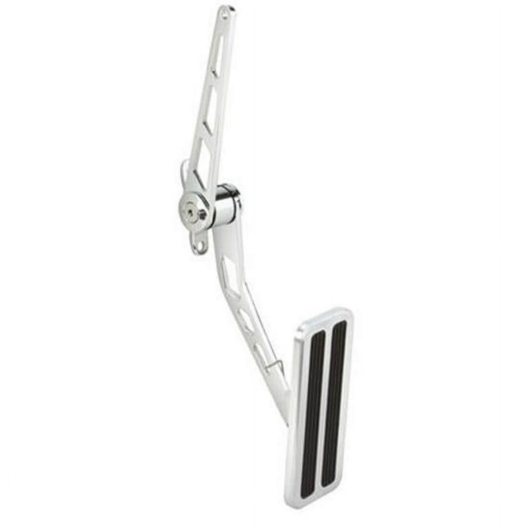 Gas Pedal, Chrome with Vertical Inserts