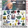 thumbnail image 1 of Pegatinas de dibujos animados de la serie de TV americana para niños, Tatuajes Temporales, arte corporal, juguetes de fiesta de Cosplay, regalos para niños, 1 of 4