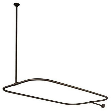 Kingston Brass Rectangular Oil Rubbed Bronze Shower Rod