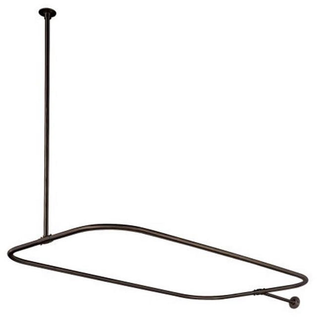 Kingston Brass CC3155 Shower Ring With Ceiling Support - Oil Rubbed Bronze