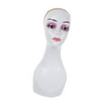 thumbnail image 3 of Cabeza de maniquí calva, cabeza de entrenamiento lisa, soporte para peluca con cabeza de maniquí de hombro para Sombra de ojos violeta, 3 of 9