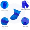 thumbnail image 2 of 2 pares de zapatos para perros, botas impermeables, zapatos para perros y gatos, calcetines para perros, calcetines para cachorros, calcetines antideslizantes para lluvia y nieve, estampado de huellas, 2 of 5