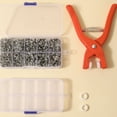 thumbnail image 3 of Sylvtty Metal Snaps Buttons with Fastener Pliers Press Tool Kit Ergonomic Design Easy to Use Sewing-free Fabric Snaps Clothing Snaps, 3 of 7
