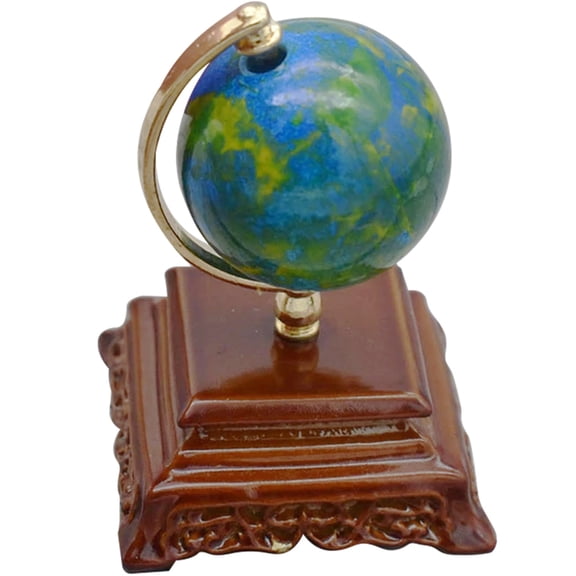 ULTNICE Dollhouse Miniature Globe Decorative Model 1:12 Scale Miniature Toy Globe For Boys And Girls