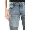 thumbnail image 3 of RAW X Mens RawX Slim Fit Moto Detail Stretch Jeans, Lt Blue, 54X32, 3 of 6
