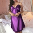 thumbnail image 6 of qILAKOG Women's Summer Nightgown V-neck Chemise Sleepwear Lace Nightwear Soft Pajama for Women Purple Free Size, 6 of 6