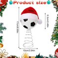 thumbnail image 3 of WMGHA Christmas Tree Topper - 3.5 Inch Soccer Christmas Tree Topper Ornament - Tree Top Decor, Home Xmas Party & Tabletop Display - Sports Themed Top Gift for Men, Senior Fans, Players & Teams, 3 of 8